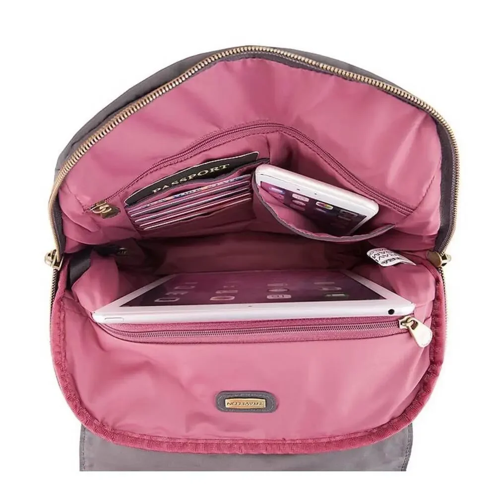 Travelon Anti-Theft Signature Slim Backpack - Smoke